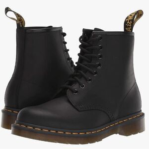 Dr. Martens, Women's Maple Zip Steel Toe Light Industry Boots - Black